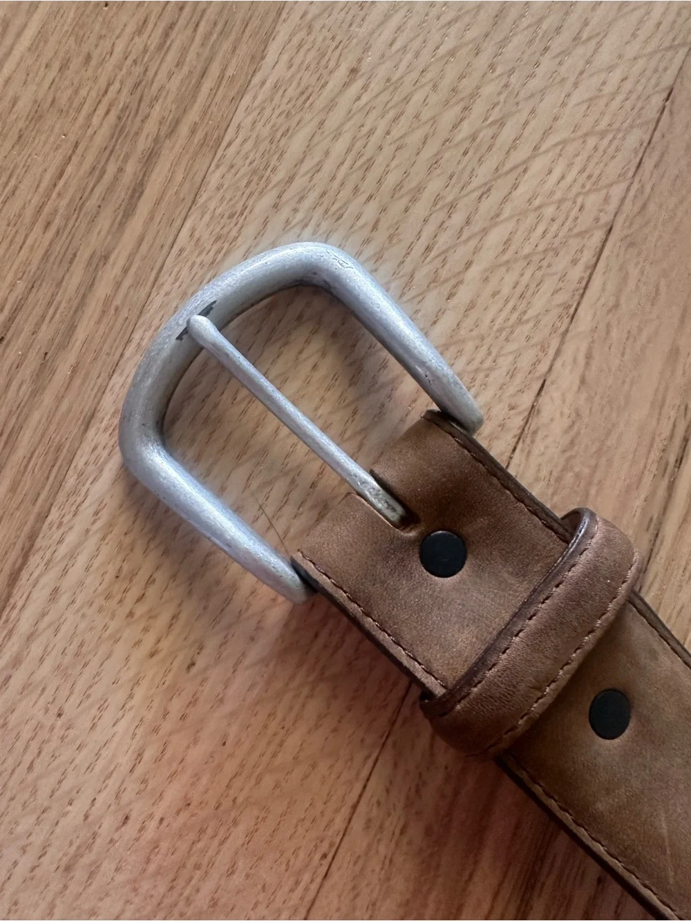 Justin Boots Brown Leather Western-Style Belt